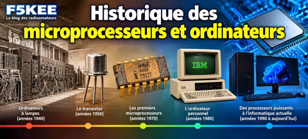 historique microprocesseurs ordinateurs