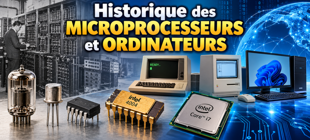 historique microprocesseurs ordinateurs
