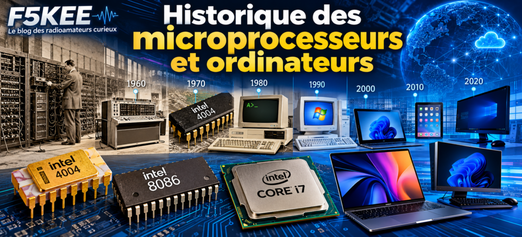 historique microprocesseurs ordinateurs
