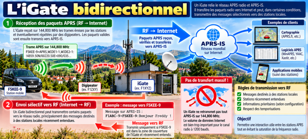 Architecture d’un iGate APRS bidirectionnel