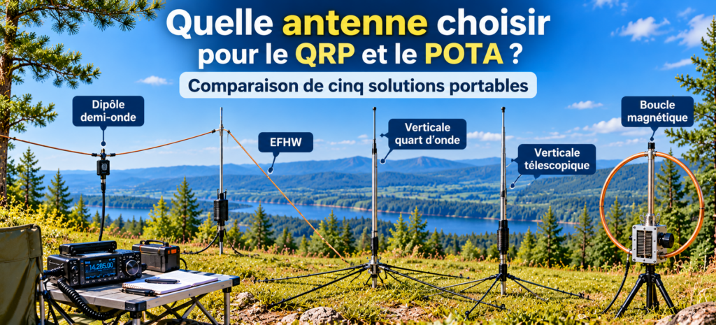 Comparatif d’antennes portables QRP-POTA