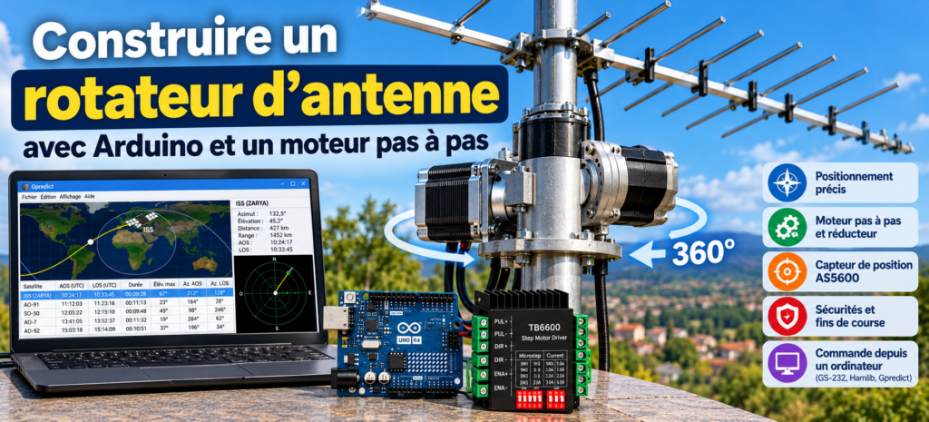 Construire un rotateur d’antenne Arduino