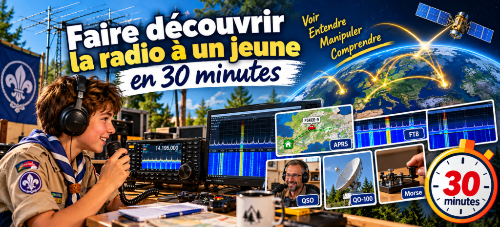 Découvrir la radio avec les scouts