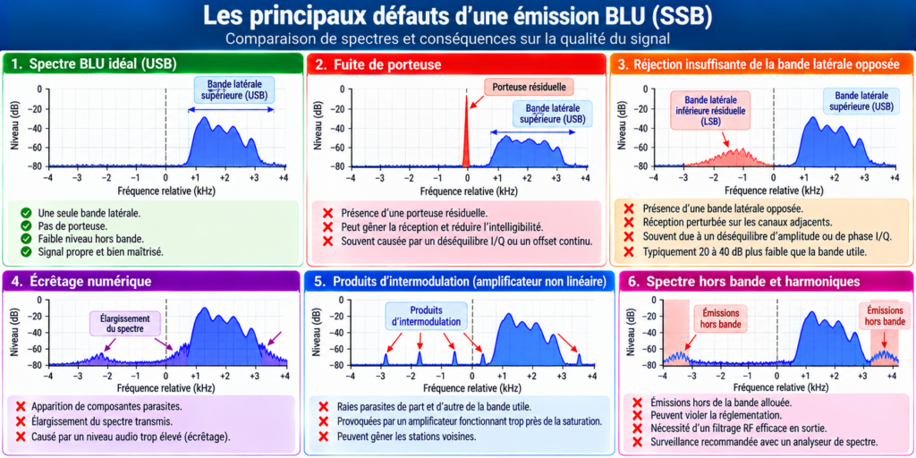 Défauts d’une émission BLU (SSB)