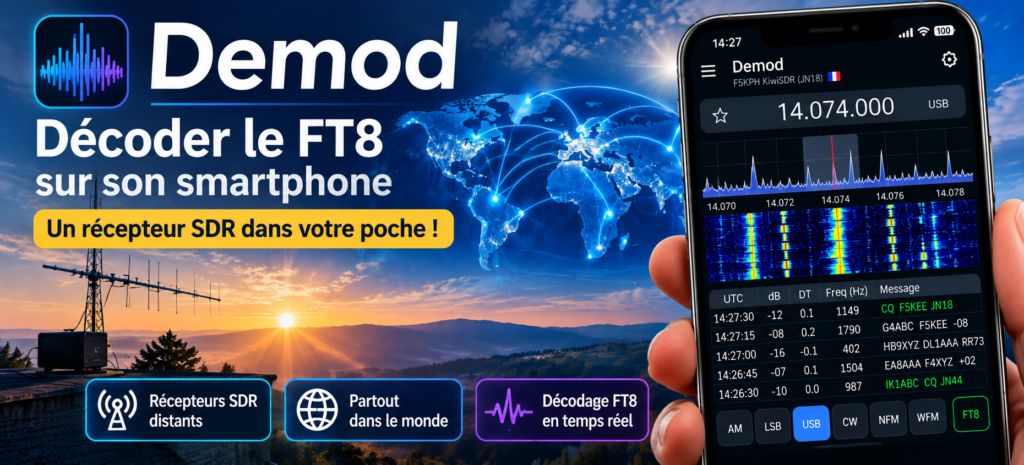 Demod _ décoder le FT8 sur smartphone
