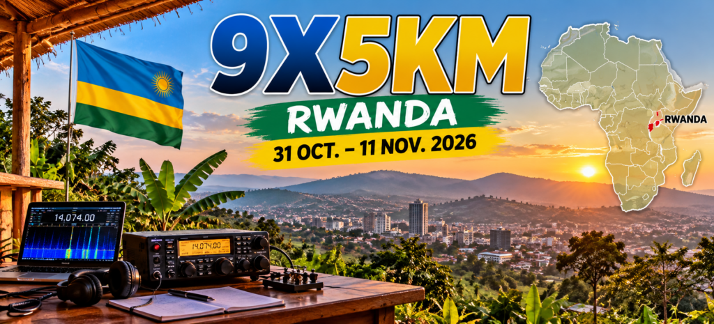 Expédition radioamateur au Rwanda 9X5KM