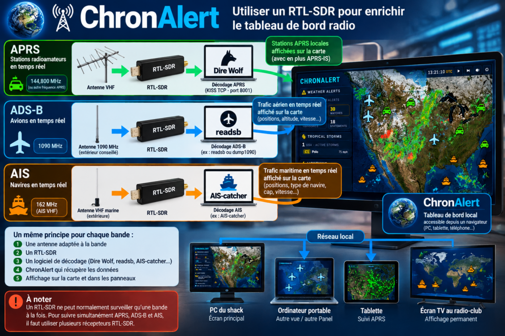 Guide ChronAlert avec RTL-SDR et décodeurs