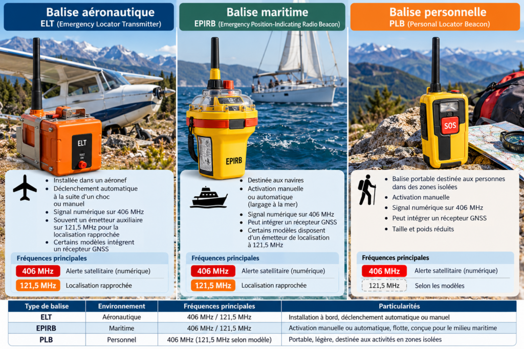 Guide comparatif des balises de détresse