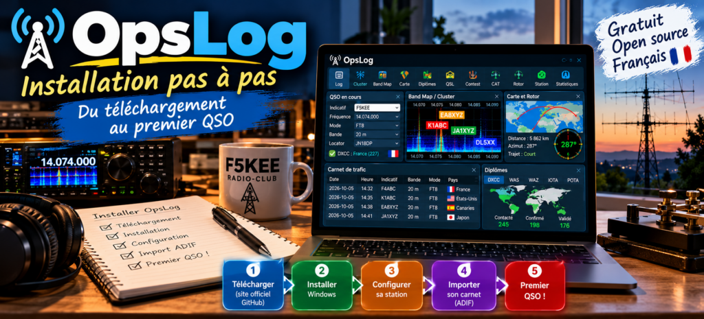 Installation d’OpsLog pour radioamateurs