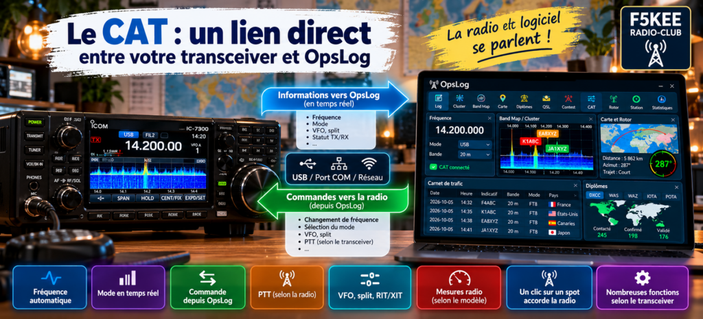 Le CAT _ lien radio et OpsLog