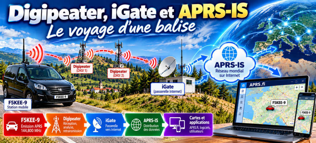 Le voyage d’une balise APRS