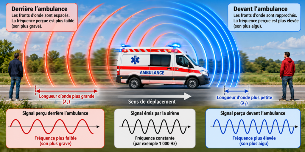 L’effet Doppler avec une ambulance en mouvement