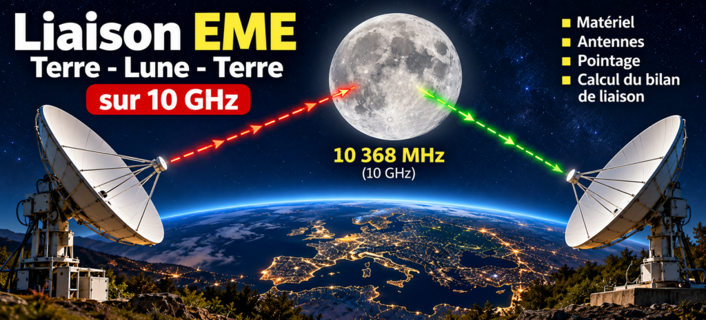Infographie du bilan EME sur 10 GHz
