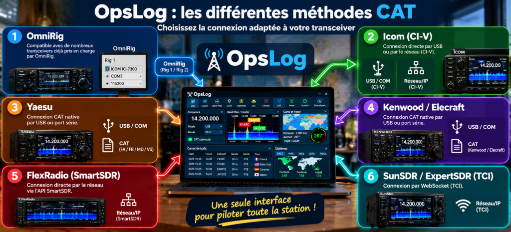 Méthodes CAT pour OpsLog et transceivers