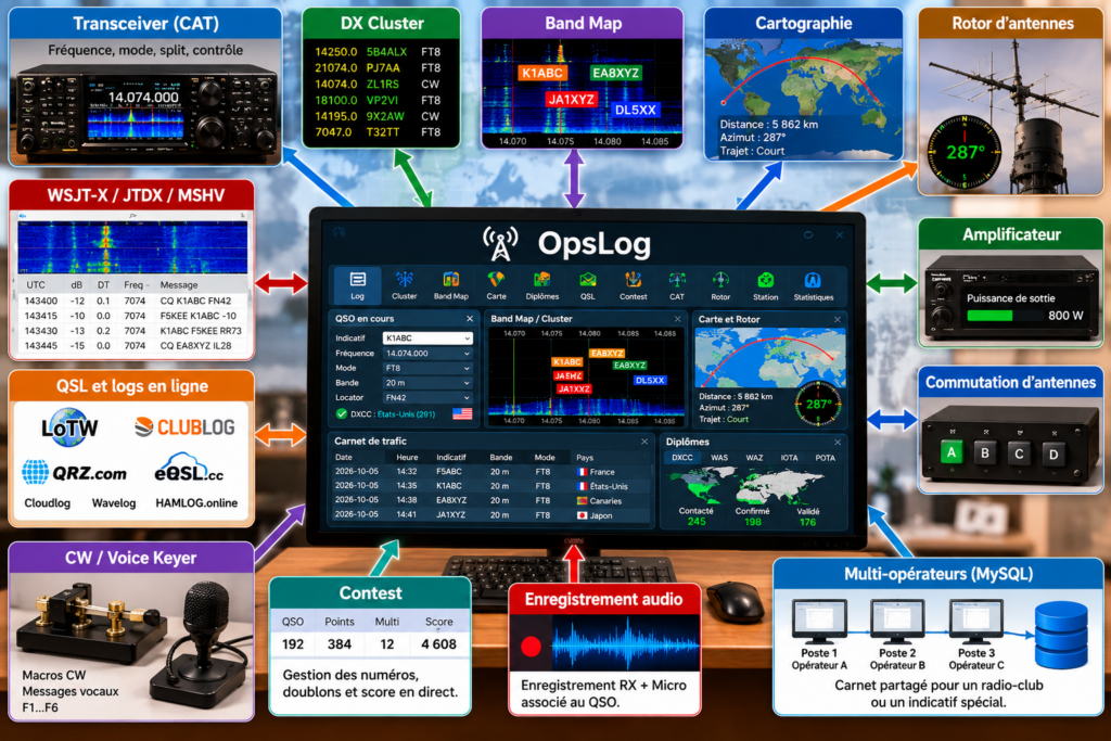 OpsLog, le hub radio connecté