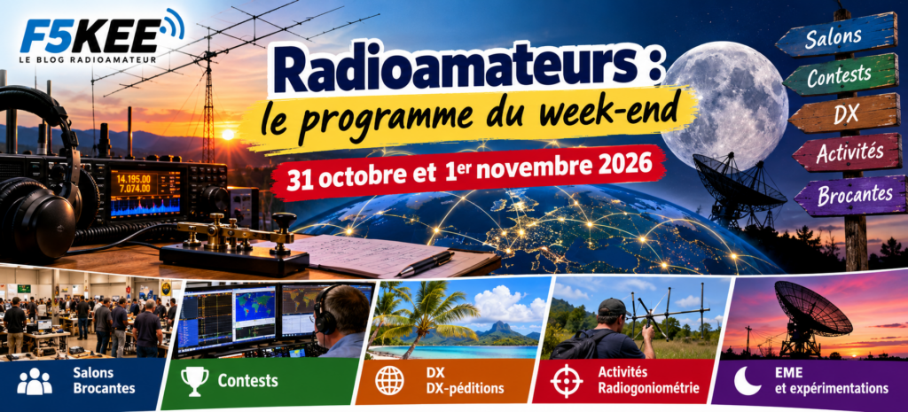 Programme radioamateur du week-end 2026