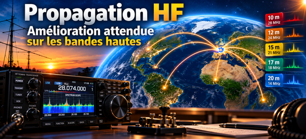Propagation HF _ bandes hautes en essor