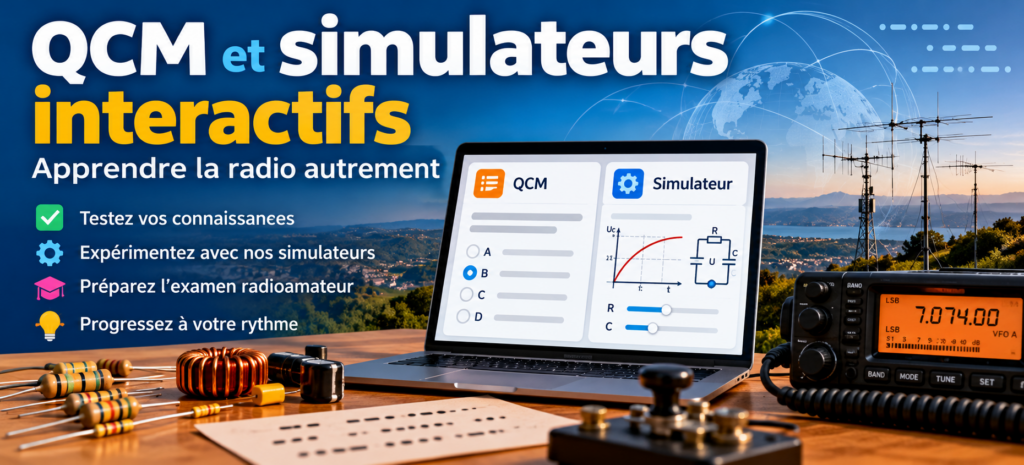 QCM et simulateurs radio interactifs