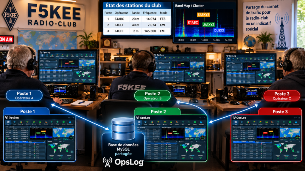 Radio-club F5KEE connecté à OpsLog