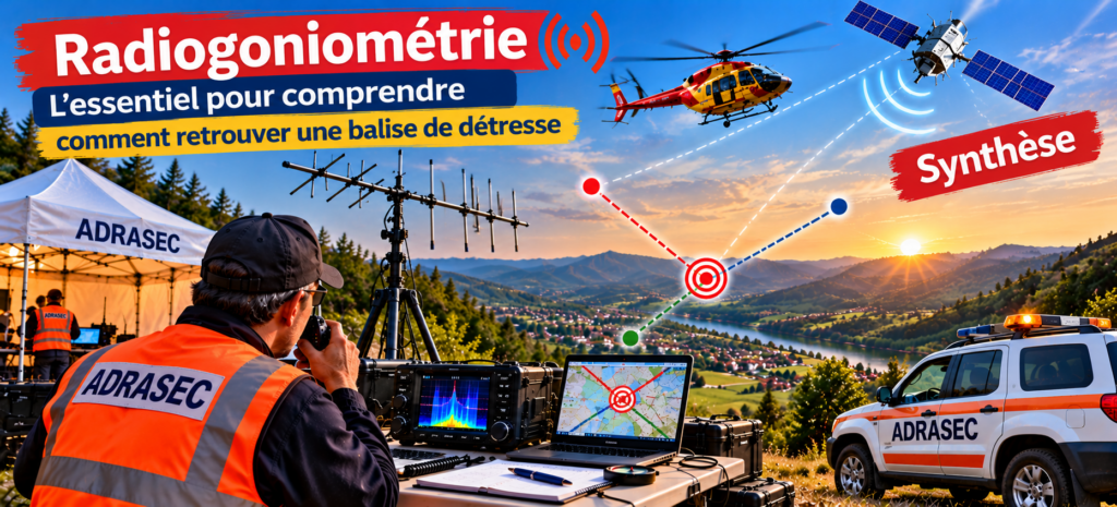 Radiogoniométrie ADRASEC _ synthèse visuelle
