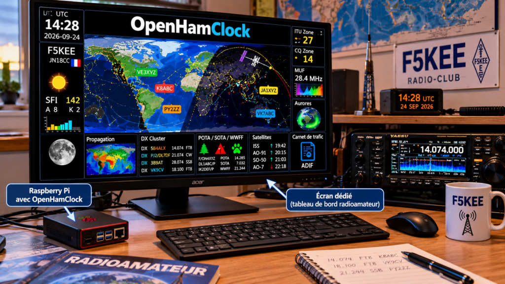 Station radioamateur avec OpenHamClock
