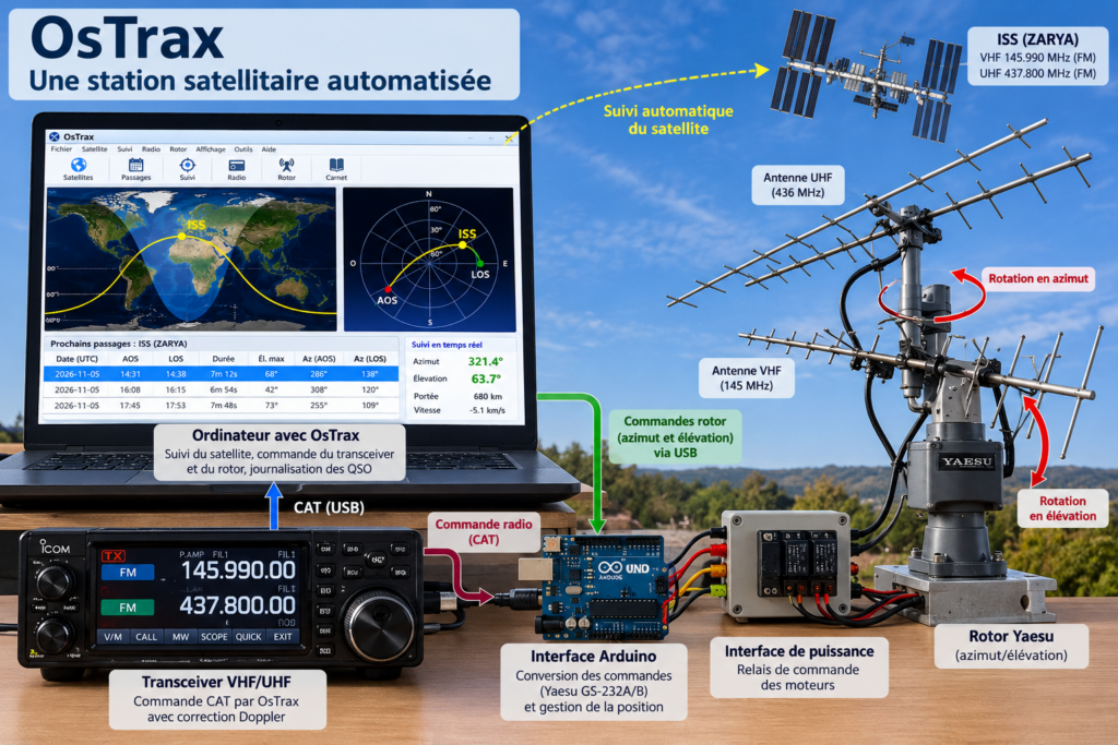 Station satellitaire automatisée OsTrax