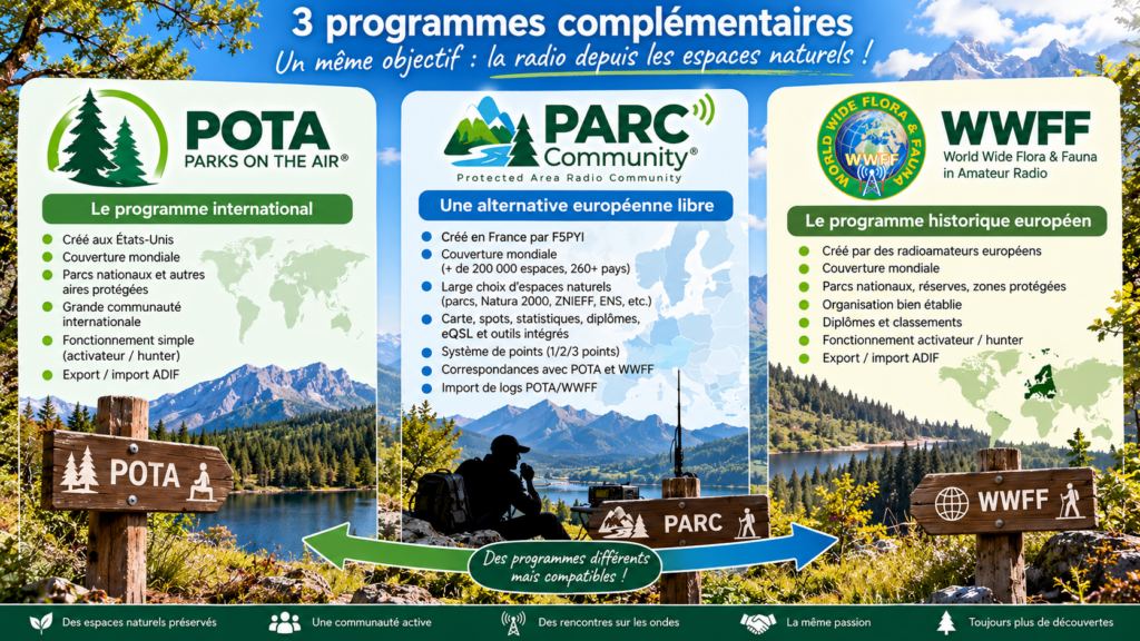 Trois programmes, une passion radio nature
